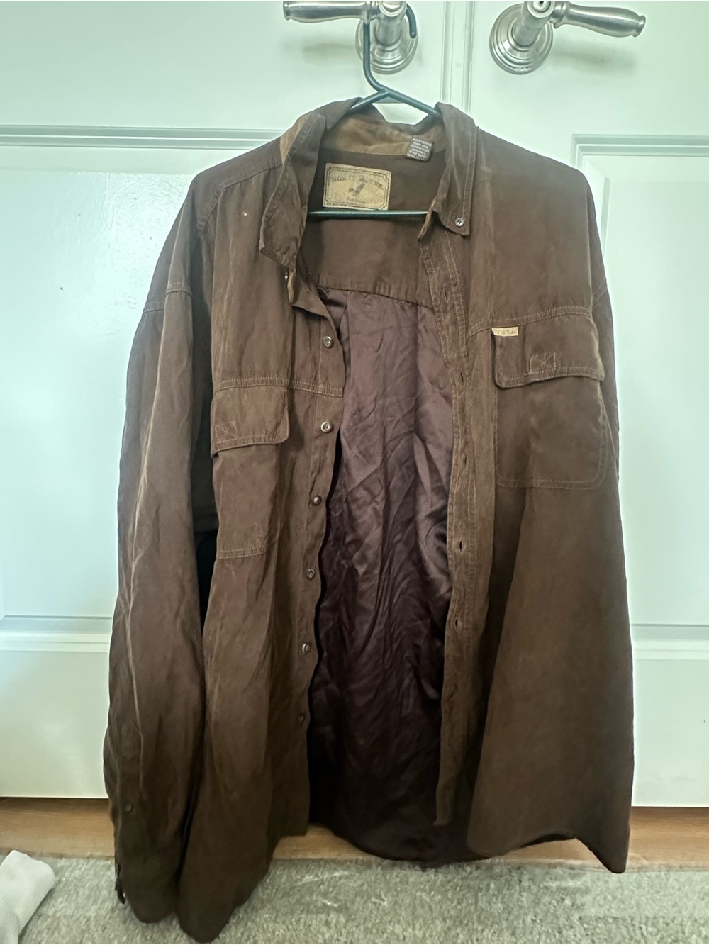 North River Brown Button Up